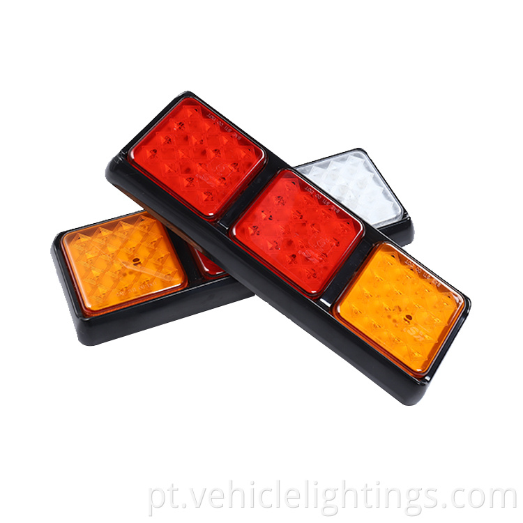 Impermeável 12V 24V 48 LEDS Tail Stop nevo